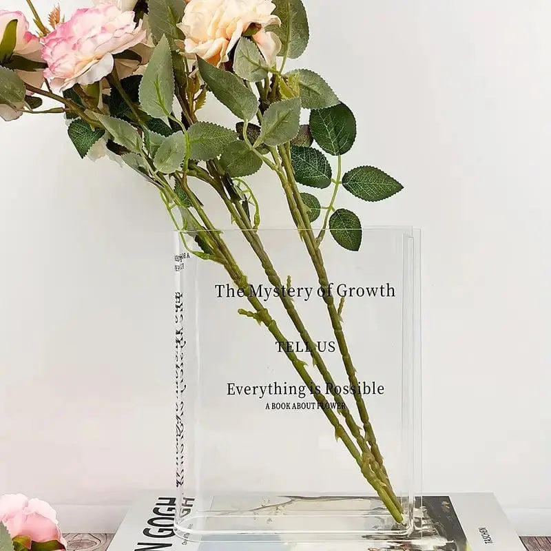 Elegant Transparent Book Vase Brooklyn & Birch