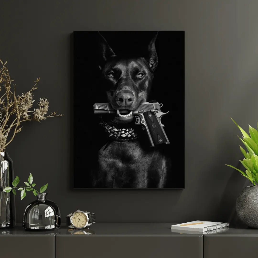 Resilient Guardian Grit Doberman Canvas Art Brooklyn & Birch