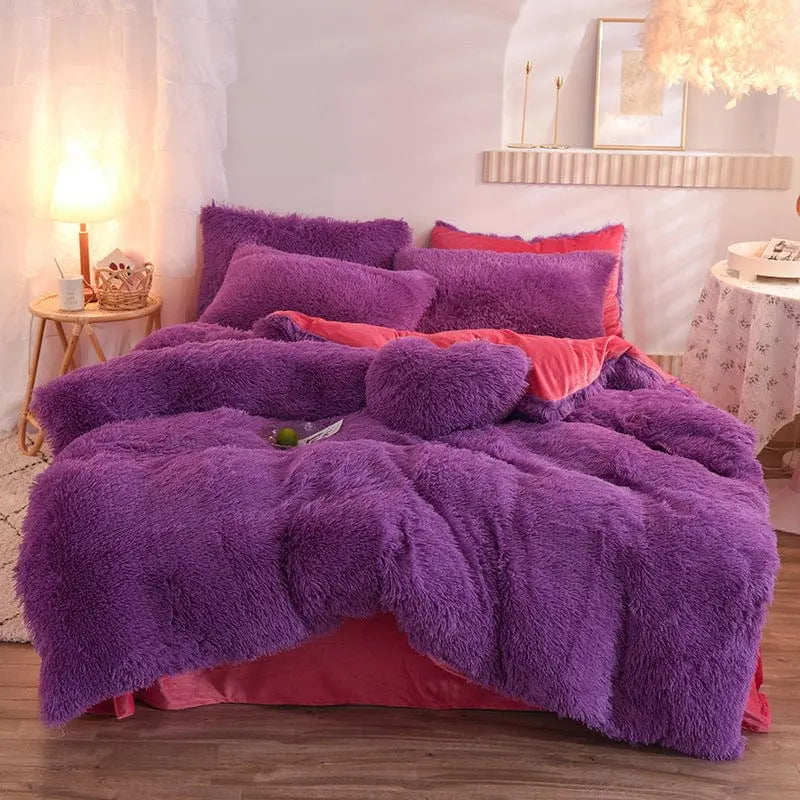 Luxurious CozyCloud Plush Duvet Cover Set for Ultimate Comfort Brooklyn & Birch