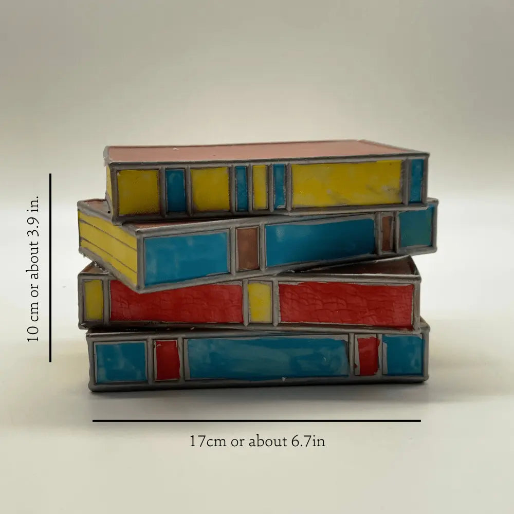 Enchanting Stained Glass Book Lamp by GlowTale Brooklyn & Birch