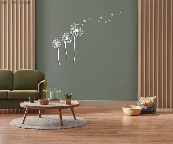 Dandelion Metal Wall Art Bross Home
