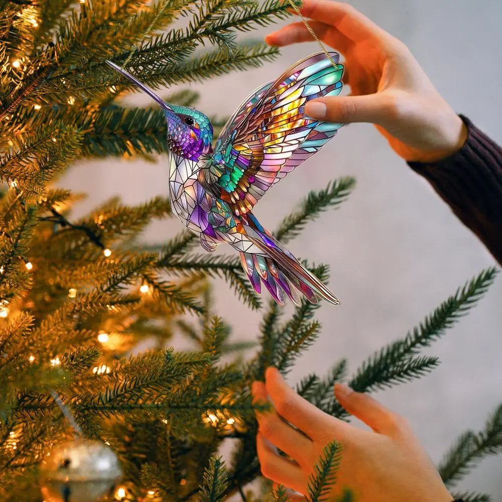 Beautiful Hummingbird Stained Glass Sun Catcher for Your Home Brooklyn & Birch