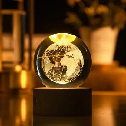 Galaxy Luminous Crystal Ball Desk Lamp | Mesmerizing LED Night Light for Home & Office