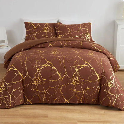 Elegant Marble Design Duvet Cover Set Brooklyn & Birch