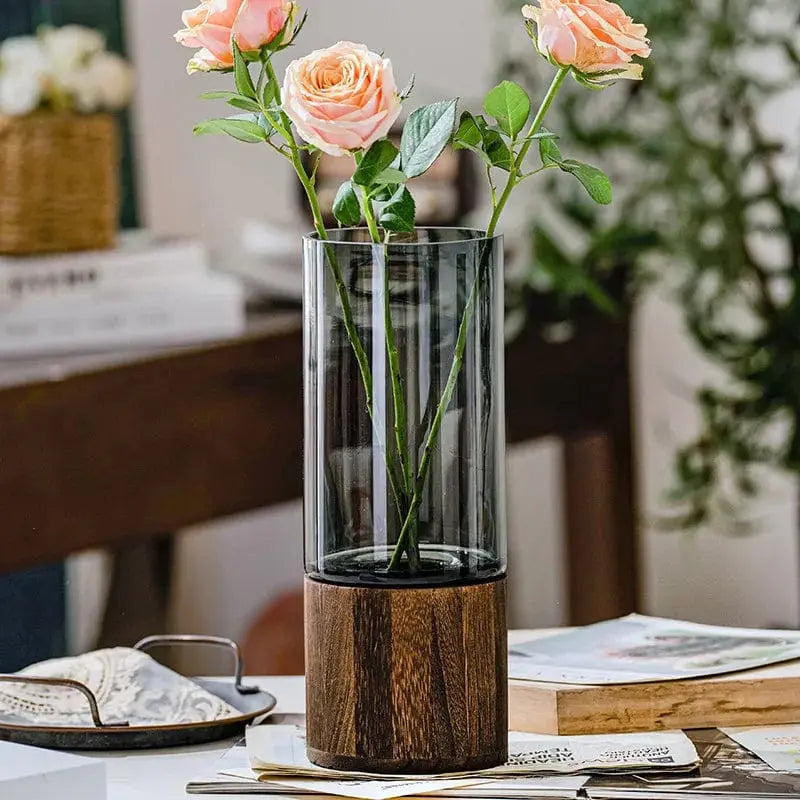 Elegance in Hydroponics: PureBloom Glass Vase Brooklyn & Birch