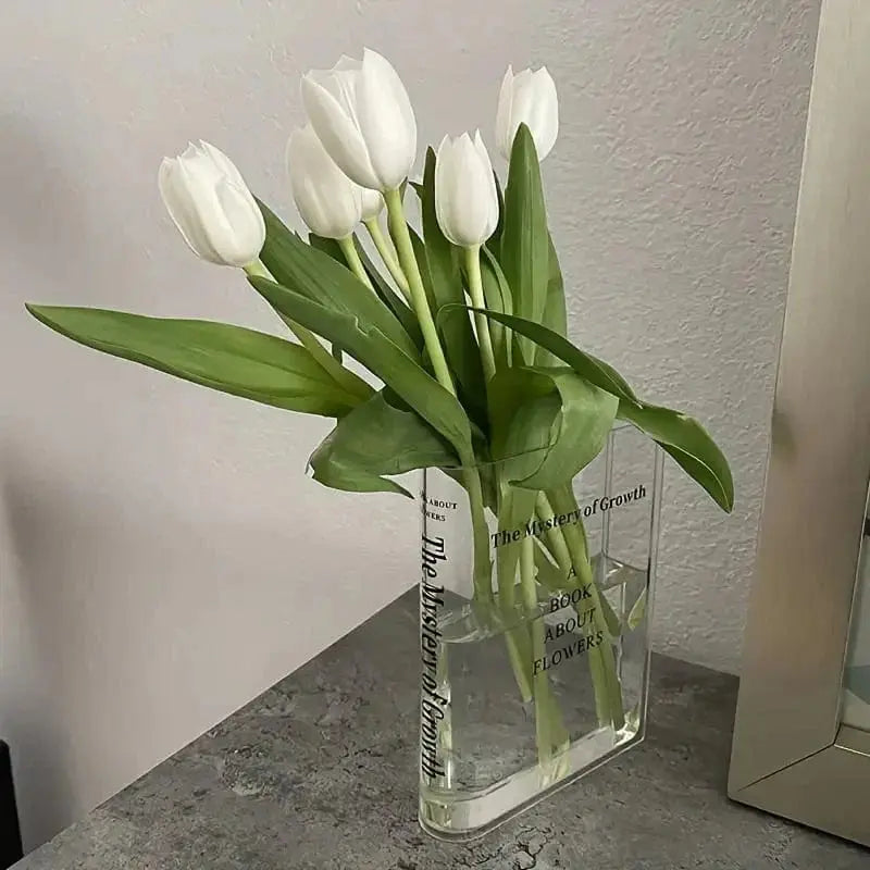 Elegant Transparent Book Vase Brooklyn & Birch
