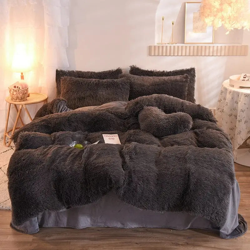 Luxurious CozyCloud Plush Duvet Cover Set for Ultimate Comfort Brooklyn & Birch