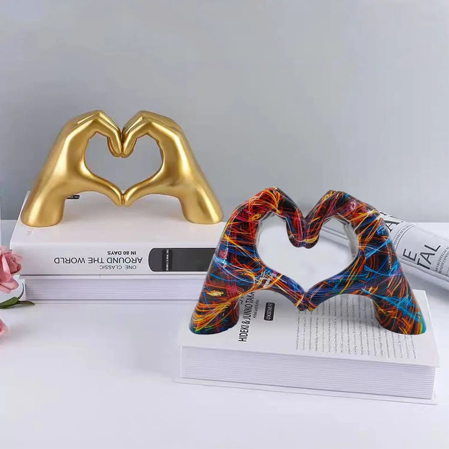 Heartfelt Hands Resin Art Piece Brooklyn & Birch