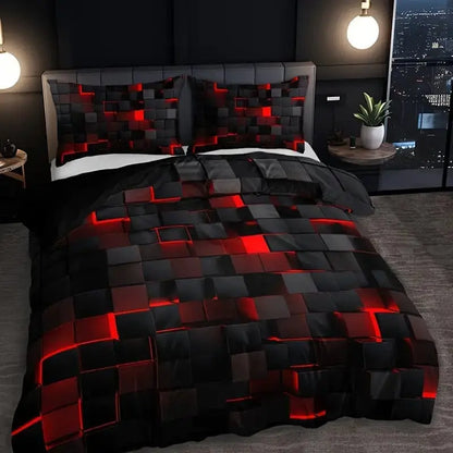 Scandinavian-Inspired Nordic Grid Duvet Cover Set for a Stylish Bedroom Makeover Brooklyn & Birch