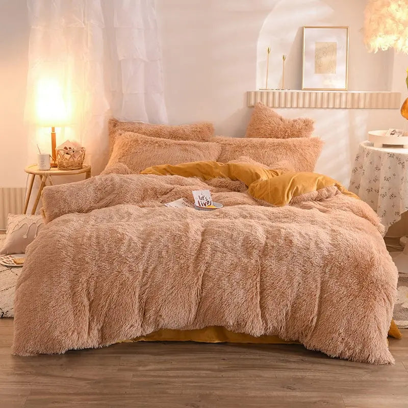 Luxurious CozyCloud Plush Duvet Cover Set for Ultimate Comfort Brooklyn & Birch