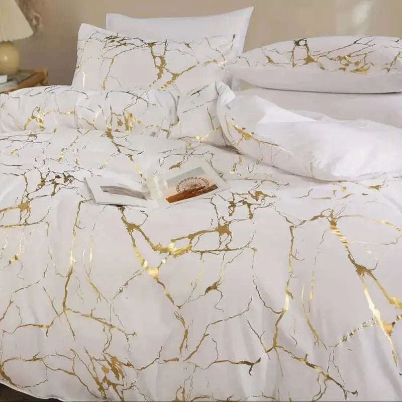 Elegant Marble Design Duvet Cover Set Brooklyn & Birch