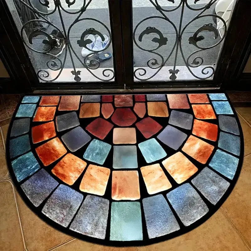 Luxurious Velvet StoneMosaic Door Mat Brooklyn & Birch
