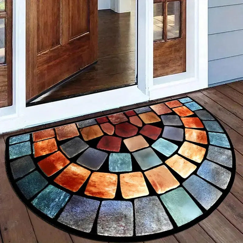 Luxurious Velvet StoneMosaic Door Mat Brooklyn & Birch