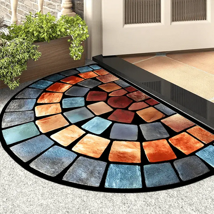 Luxurious Velvet StoneMosaic Door Mat Brooklyn & Birch