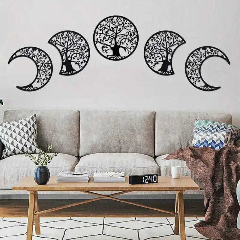 Celestial Charm: Exquisite Lunar Phases Wooden Wall Art Brooklyn & Birch
