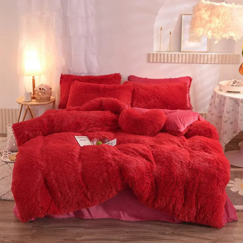 Luxurious CozyCloud Plush Duvet Cover Set for Ultimate Comfort Brooklyn & Birch