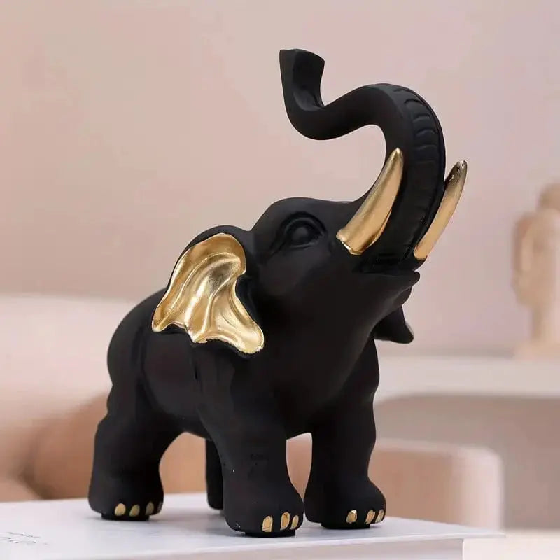 Stunning Eleva Resin Elephant Figurine Brooklyn & Birch
