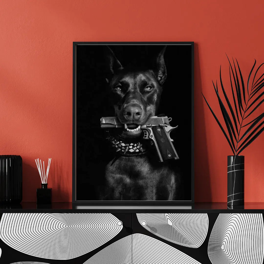 Resilient Guardian Grit Doberman Canvas Art Brooklyn & Birch