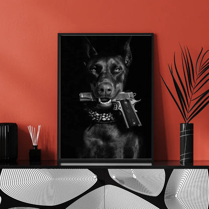 Resilient Guardian Grit Doberman Canvas Art Brooklyn & Birch