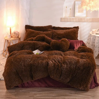 Luxurious CozyCloud Plush Duvet Cover Set for Ultimate Comfort Brooklyn & Birch