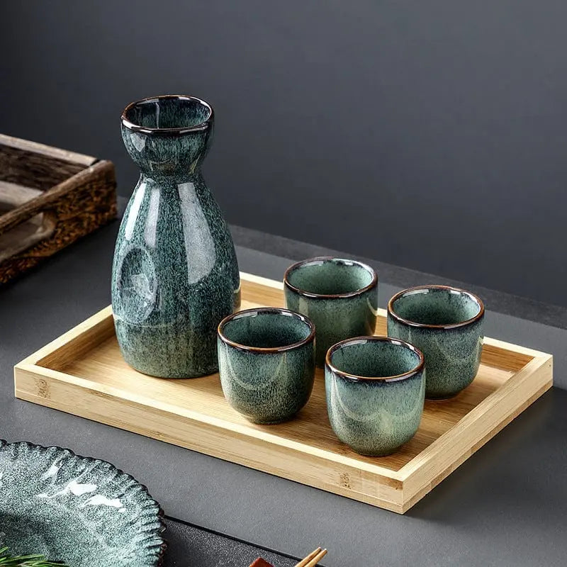Elegant Serene Mist Japanese Sake Set for Memorable Gatherings Brooklyn & Birch