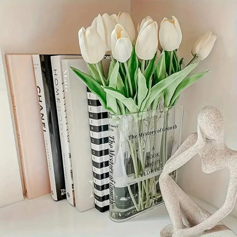 Elegant Transparent Book Vase Brooklyn & Birch