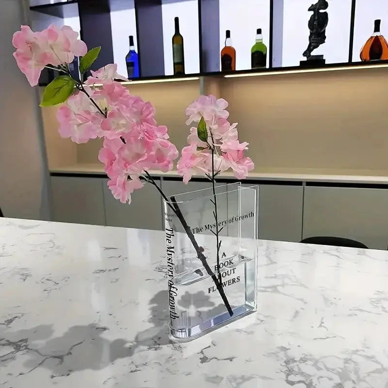 Elegant Transparent Book Vase Brooklyn & Birch