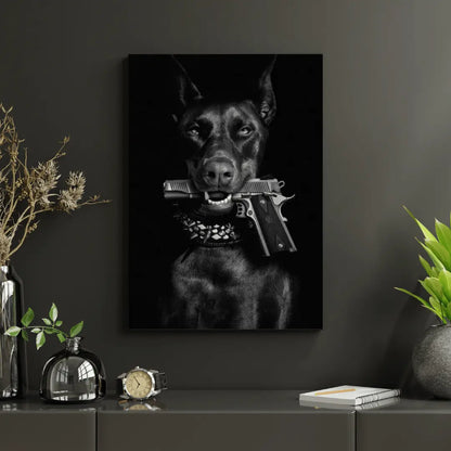 Resilient Guardian Grit Doberman Canvas Art Brooklyn & Birch