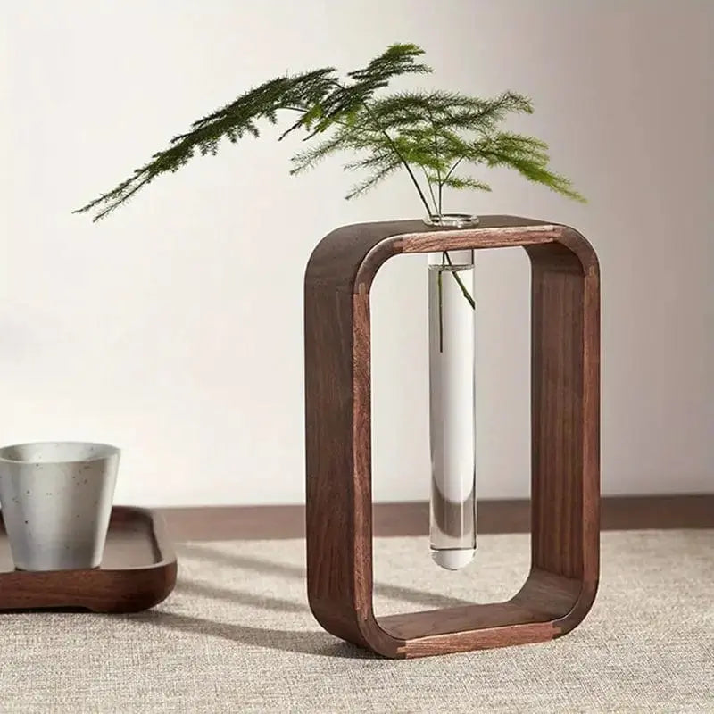 Elegant ZenFrame Wooden Vase for Stylish Home Decor Brooklyn & Birch