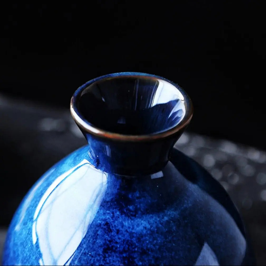 Enchanting Midnight Glaze Japanese Sake Set Brooklyn & Birch