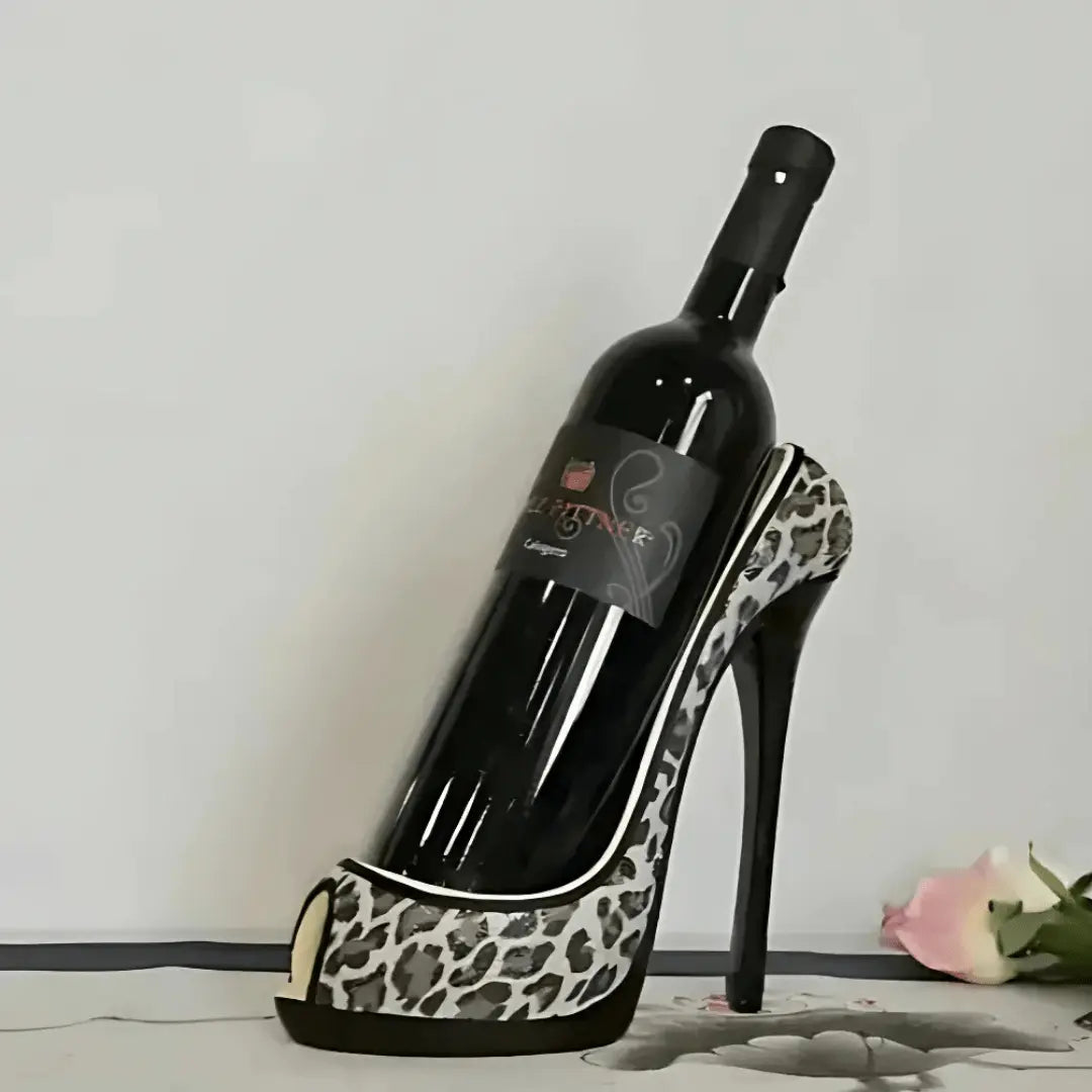 Elegant Wine Rack with Glamorous Heel Design Brooklyn & Birch