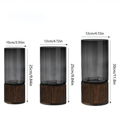 Elegance in Hydroponics: PureBloom Glass Vase Brooklyn & Birch