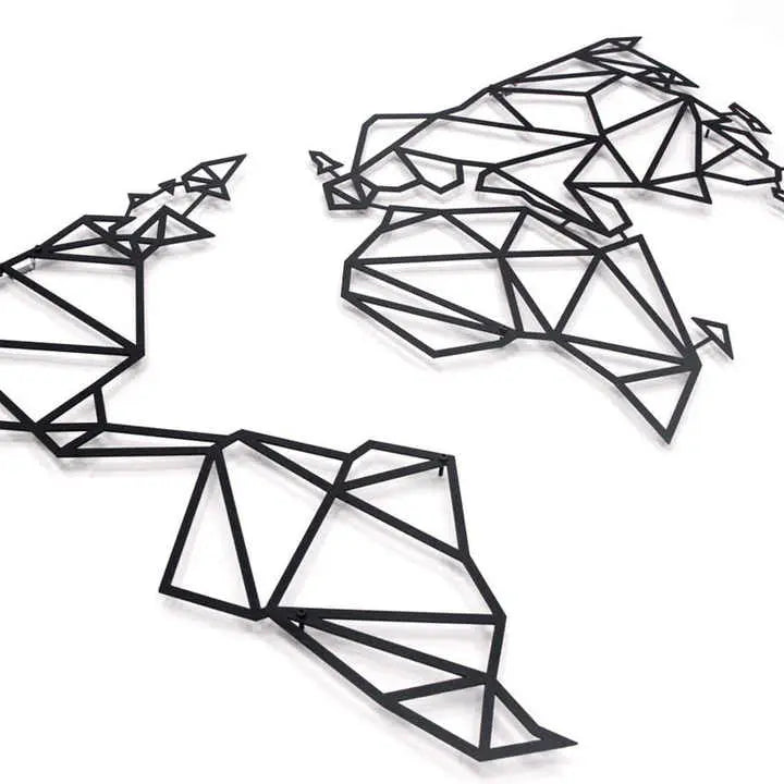 Adventure Awaits: Stunning Metal World Map for Travel Enthusiasts Brooklyn & Birch