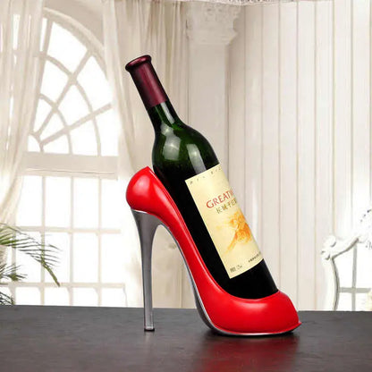 Elegant Wine Rack with Glamorous Heel Design Brooklyn & Birch
