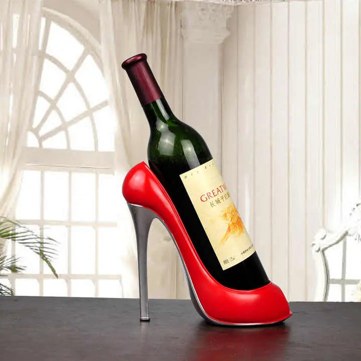 Elegant Wine Rack with Glamorous Heel Design Brooklyn & Birch