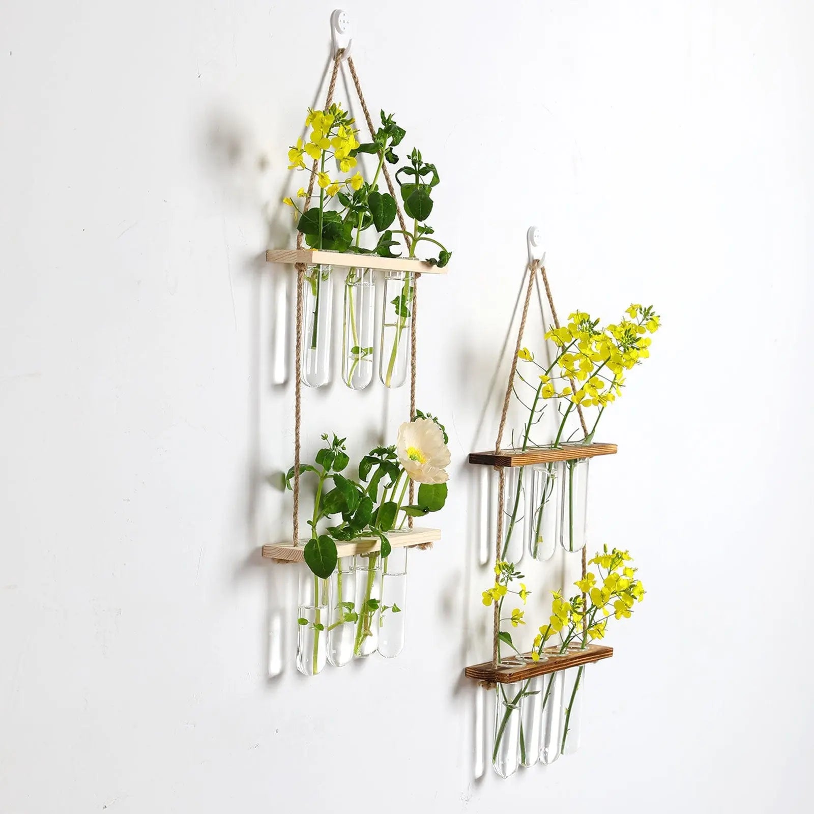 Elegant Nordic Wood and Glass Wall Vase for Stylish Decor Brooklyn & Birch