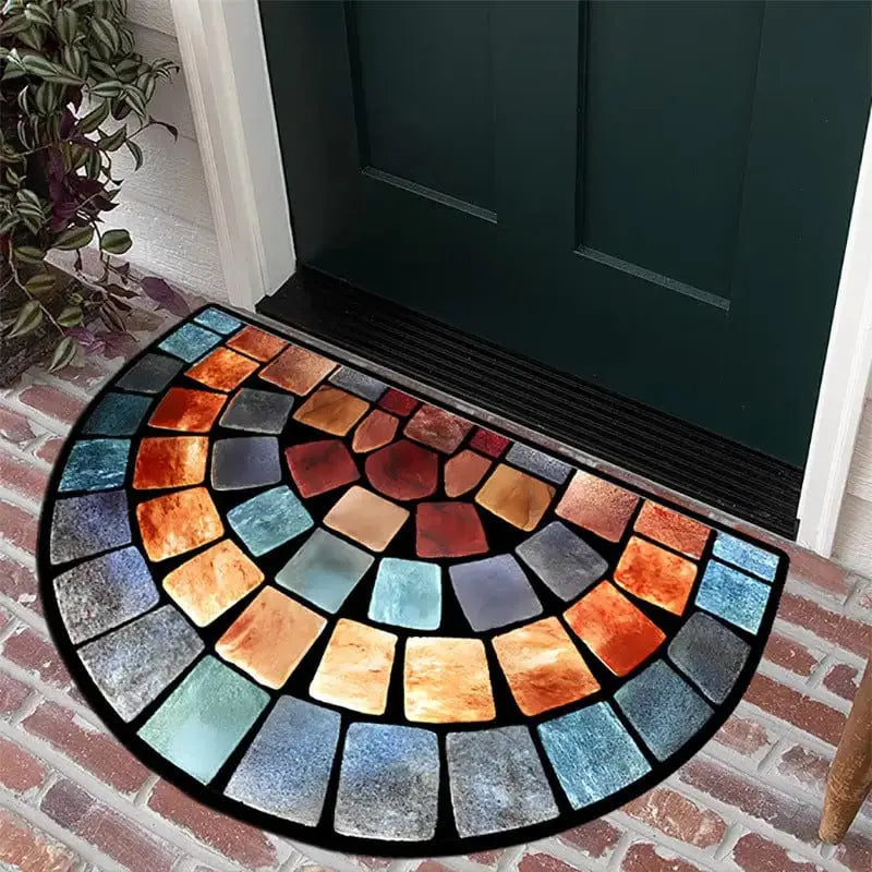 Luxurious Velvet StoneMosaic Door Mat Brooklyn & Birch