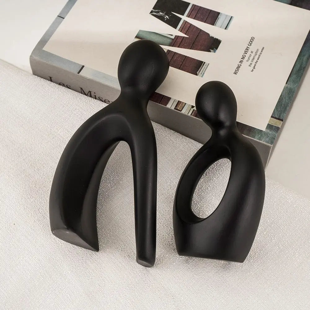 Captivating Intertwined Couple Abstract Art Piece Brooklyn & Birch