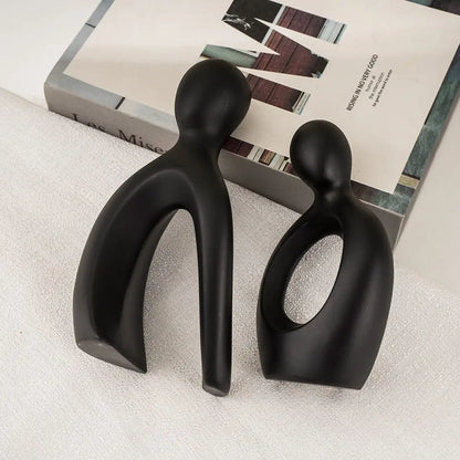 Captivating Intertwined Couple Abstract Art Piece Brooklyn & Birch