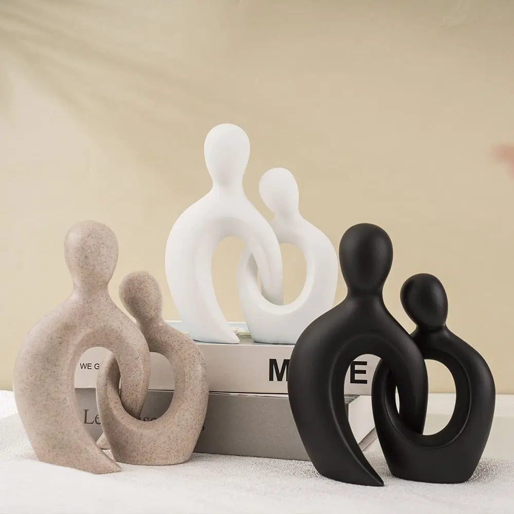 Captivating Intertwined Couple Abstract Art Piece Brooklyn & Birch
