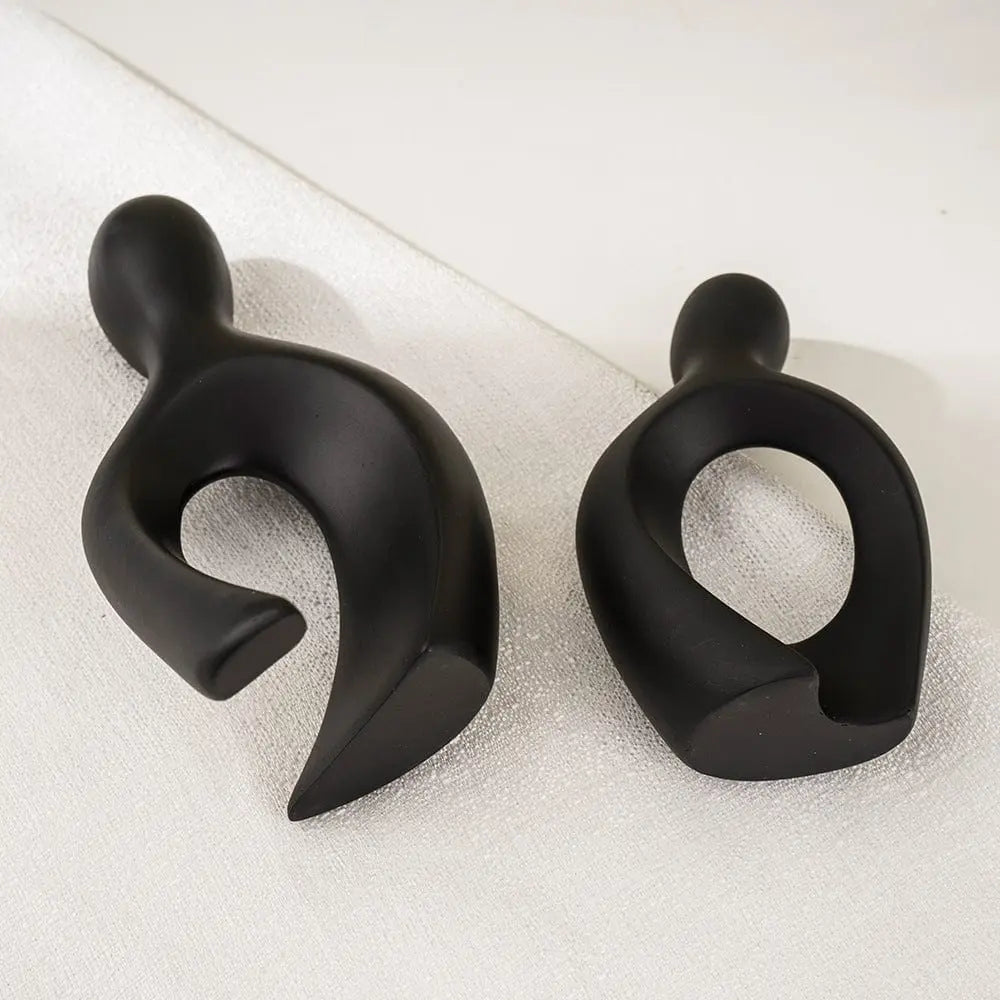 Captivating Intertwined Couple Abstract Art Piece Brooklyn & Birch
