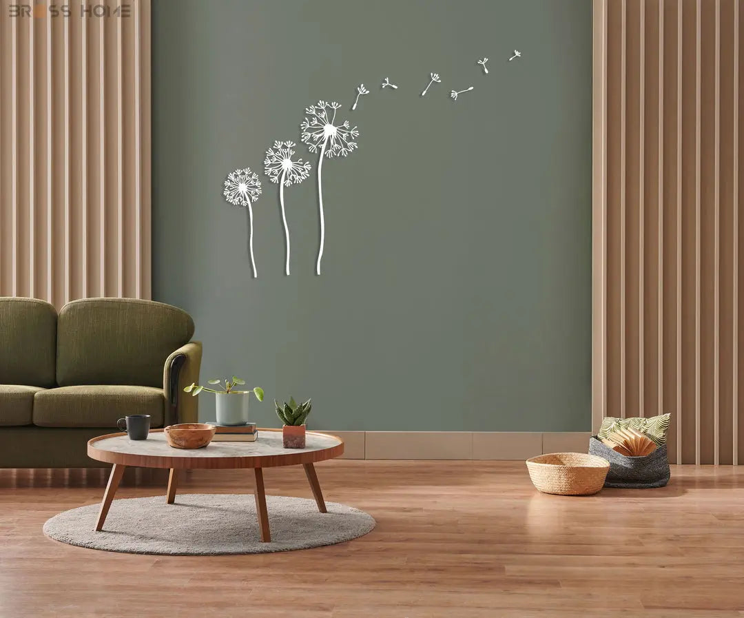 Dandelion Metal Wall Art Bross Home