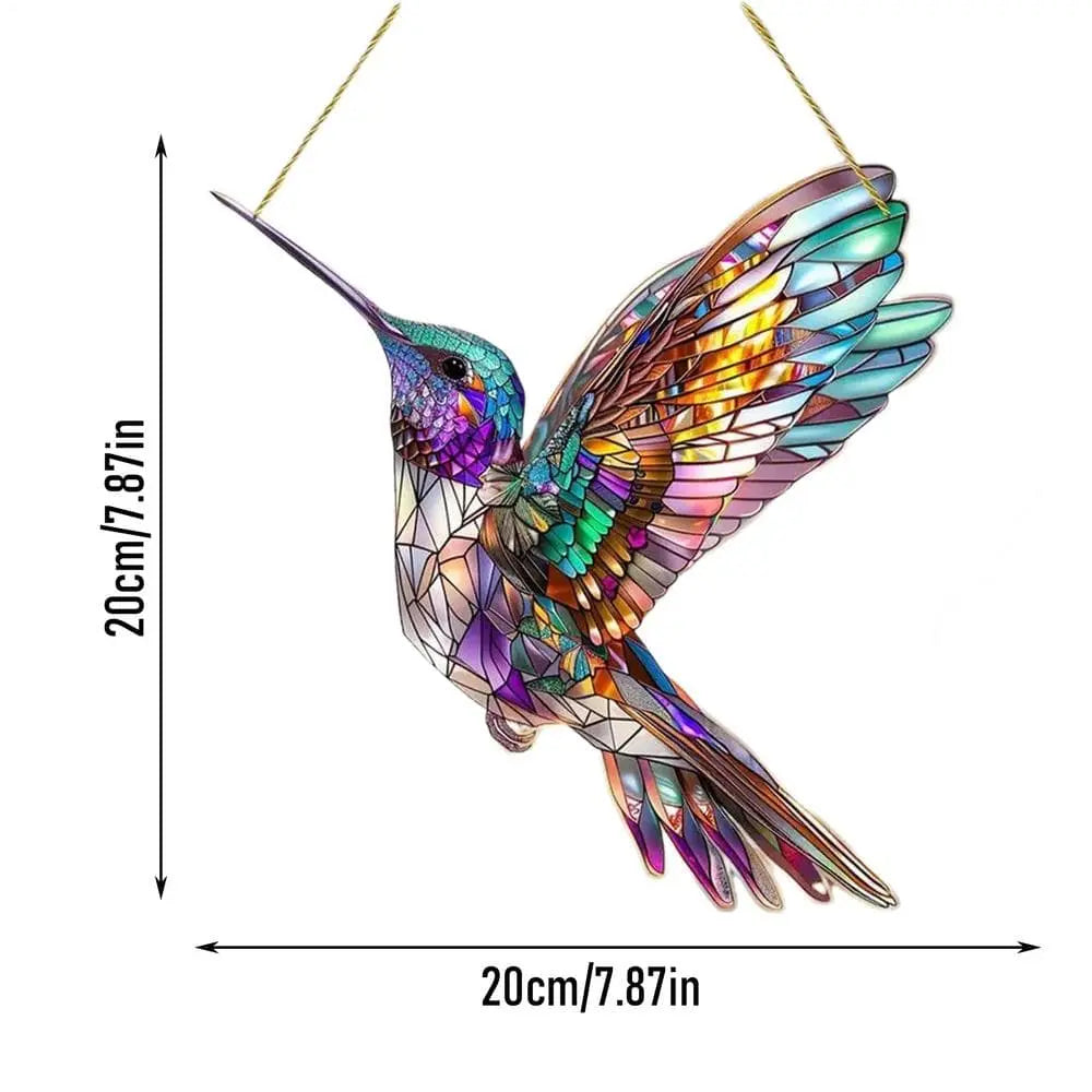 Beautiful Hummingbird Stained Glass Sun Catcher for Your Home Brooklyn & Birch