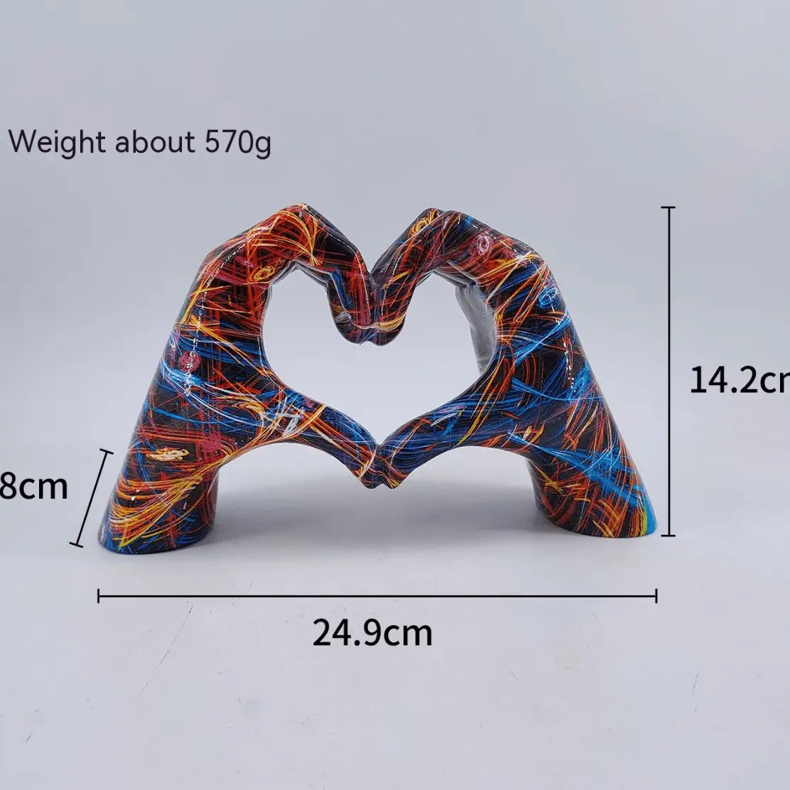 Heartfelt Hands Resin Art Piece Brooklyn & Birch