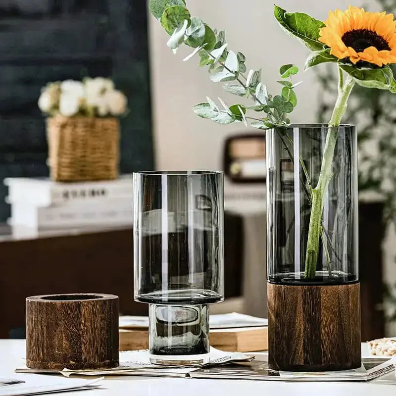 Elegance in Hydroponics: PureBloom Glass Vase Brooklyn & Birch