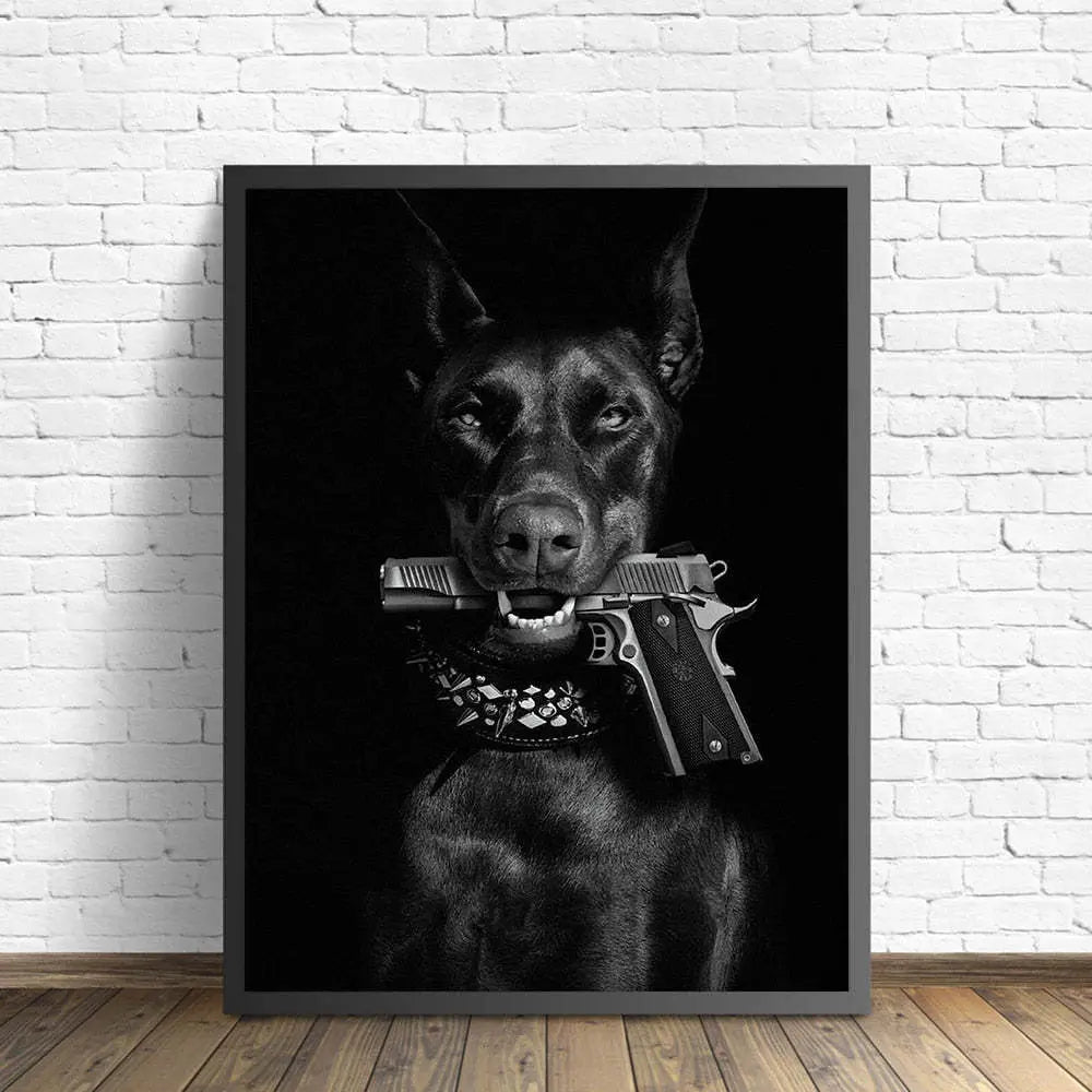 Resilient Guardian Grit Doberman Canvas Art Brooklyn & Birch