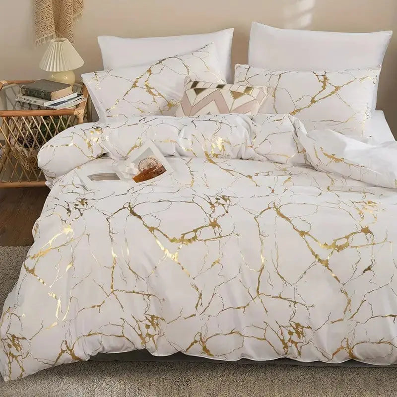 Elegant Marble Design Duvet Cover Set Brooklyn & Birch
