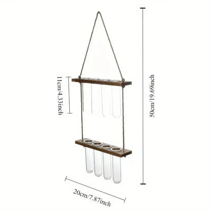 Elegant Nordic Wood and Glass Wall Vase for Stylish Decor Brooklyn & Birch