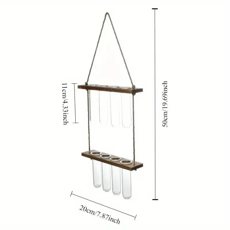 Elegant Nordic Wood and Glass Wall Vase for Stylish Decor Brooklyn & Birch