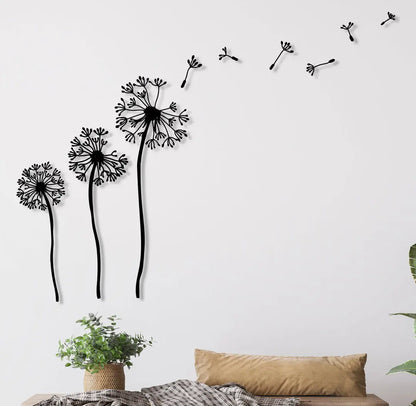 Dandelion Metal Wall Art Bross Home